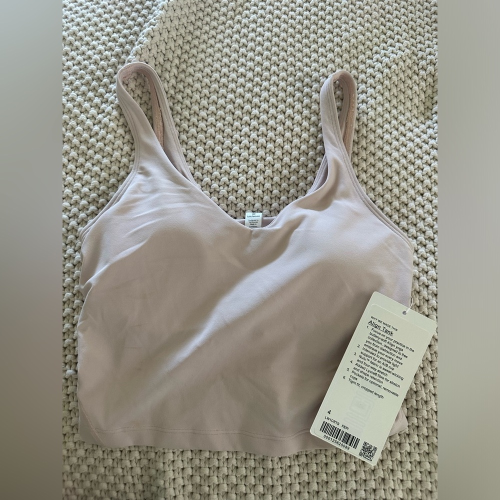 Lululemon light pink align tank